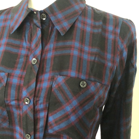 NWT! CAbi Moody Plaid Flannel Shirt - Picture 4 of 6